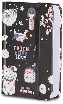 Mitama Taccuino Grafica Japan, Nero, Copertina Rigida - Taccuino Notes - 8 x 11 cm - 250 pagine - Formato Tascabile
