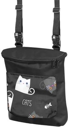 SHENGYIG Lenkertasche, Oxford-Stoff Fahrrad Tasche, Schwarz Fahrradtasche Lenker, Zwei Taschen Fahrradtasche Vorne, für Fahrrad, Dreirad, Roller