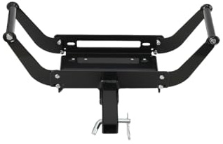 ECUTEE Mobile Winch Mounting Plate 2 inch Receiver Hitch Winch Mount, Winch Cradle Mounting Bracket for Vehicle Recovery Winch Mounting Hitch Receiver Recovery Winches 17000lbs - 20000lbs