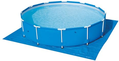 Evember 200x200CM Tapis De Sol De Piscine, Tapis De Piscine Rectangulaire, Tapis De Protection pour Piscine Hors Sol, Hors Terre Tapis De Protection, Revêtement De Piscine, Pliable, Imperméable