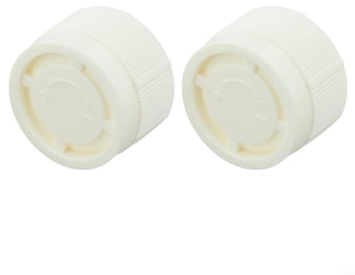 2 PCS Heater Adjustment Cap M30x1.5 for Radiator TRV Plastic Decorative Cover in White, Compatible with Thermostatic Valves