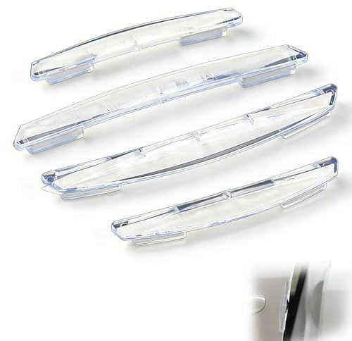 Transparent Anti Kratzer Dekorative Streifen für Auto,4 Stück Türkantenschutz Autotür Kantenschutz,Universell Einsetzbar für die Meisten Fahrzeuge,Langlebig und Dekorativ (Transparent)