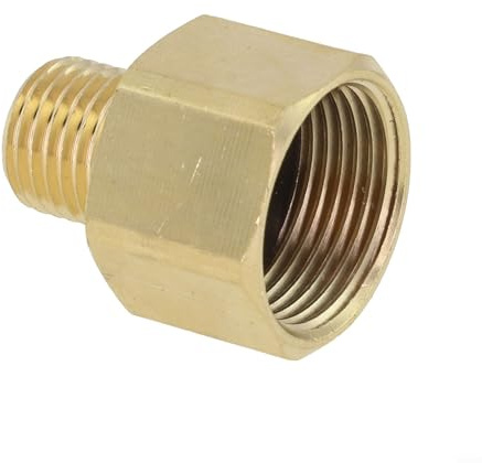Snowchecking Messing-Hochdruckreiniger-Adapter, M22-Buchse auf 14-mm-Stecker, metrisch, 4500 PSI Hochdruckreiniger-Anschluss, für elektrische Waschmaschinen und Schläuche
