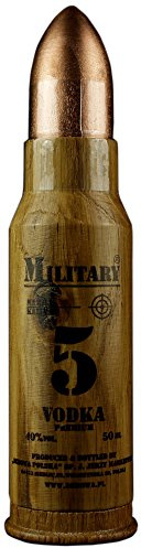 Geschenkidee Dębowa Military Mini | Sammlerstück | Polnischer Wodka | 1 x 40%, 0,05 Liter