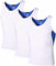 jeansian Herren Sportswear 3 Packs Sport Compression Tank Tops Vests Shirt LSL203 PackE S