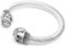 Edelstahl Herren Armreif Totenkopf Schädel Armspange Armband felxibel silber gedreht Bilkerschmuck Männer Geschenk