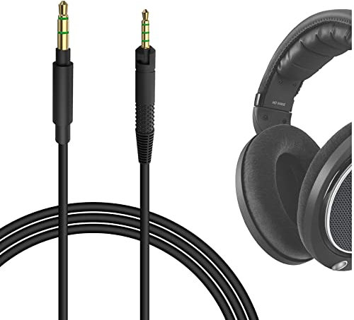 Geekria Cable de Audio Compatible con Auriculares Sennheiser HD620S, HD599SE,HD599,HD598, HD598SE, HD560S, HD598SR, HD400PRO, HD579,HD569,Cable estéreo de Repuesto de 2,5 mm a 3,5 mm (5,6 pies/1,7 m)