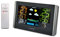 La Crosse Technology WS6836 Stazione meteo, grande schermo, LCD colorato, colore: Nero
