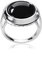 Materia Ring Silber 925 Damen Onyx Edelstein - Silberring mit Stein SR-153-59