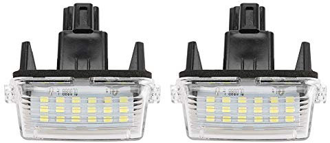 Duokon LED Number Plate Lights - 1 Pair, Fit for Yaris, Vios, Auris