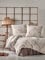 ZIRVEHOME Baumwolle Bettwäsche 200x220 cm Beige/Braun, Geblümt,100% Baumwolle/Renforcé 3 teilig Bettbezug Set mit 2 mal Kopfkissenbezug 80x80 cm.Verdeckter Reißverschluss, Model: Este V1
