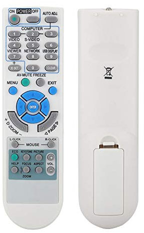 Projector remote control Universal multifunctional projector remote control remote control for RD-448E / NP-VE280 / NP-VE281 / NP-V260, ABS, white