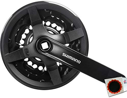 SHIMANO Kurbelgarnitur FC-TY301 150mm 42-34-24Z. Vierkant 6/7/8f. schwarz
