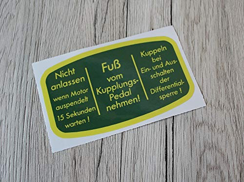 DEUTZ (Grün) Aufkleber Traktor Emblem Sticker Label FL F1L612 F2L612 D Baureihe