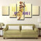 yuanjun Wanddekoration Design Wandbild 5 Teilig Premium Poster Stilvolles Set Mit Passenden Bilder Als Wohnzimmer Deko Leinwandbild Shooting Guard Ord of The Rings Kobe