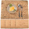 Rectangular Woven Placemats Set of 4, Water Hyacinth Place Mats, Charger Plates, Table Placemats Set of 4, Kitchen and Dining Table Decor, Christmas Placemats Set of 8, Thanksgiving Placemats, 17x12