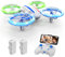 DEERC Mini Drone with 720P HD FPV Camera for Kids, D23 RC Quadcopter with Bright LED Lights, Altitude Hold, Headless Mode, 3D Flips, Voice/Gesture Control, 2 Batteries, Gift Toy for Boys and Girls