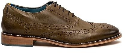 Oswin Hyde Winston Men Brogue Oxford Shoes for Men Perfect for Weddings and Other Formal Events Green