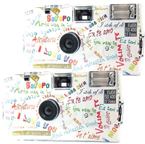 Lot de 2 appareils photo jetables 1A Photo PORST I Mog Di Blanc