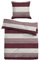 TOM TAILOR 0849790 Bettwäsche Garnitur mit Kopfkissenbezug Melange-Flanell - Gradual Stripes 1x 155x200 cm + 80x80, Cherry red, 0849790/811/001