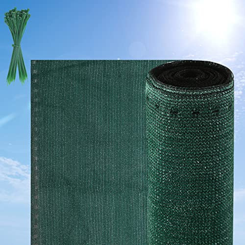 Sonnewelt Sichtschutz 1.8x20m, 150 g/m² HDPE Schattiergewebe, Windschutz Schattennetz, Staubschutz Sonnenschutz Schattiernetz, Blickdichter Zaunblende, Sichtschutz Zaun, Gewebe Netz Grün