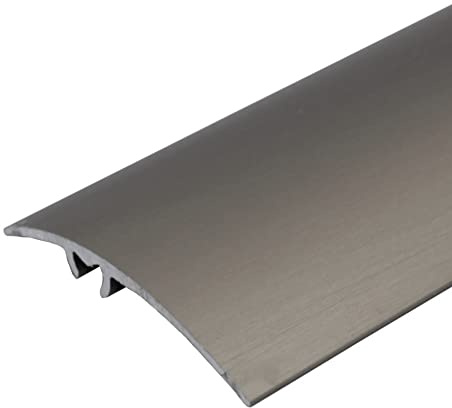 A65 50mm Anodised Aluminium Door Threshold Strip - INOX, 0.93m
