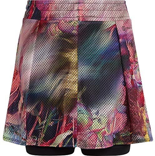 adidas Mädchen Melbourne Tennis Skirt, Multicolor/Black, 9-10 Years