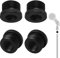 Mikrofonständer Adapter 4 Stück 5/8 Männlich auf 3/8 Weiblich und 5/8 Männlich auf 1/4 Weiblich Mikrofon Gewinde Adapter Aluminium Stativschraube Adapter für Mikrofonständer Stative Kugelkopf