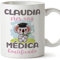 MUGFFINS Tazas Personalizadas para MÉDICA - En Español - Koalificados Personalizados - 11 oz / 330 ml - Regalo Personalizable original y divertido