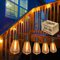 Skeerei 15M Festoon Lights Outdoor Mains LED Waterproof Garden String Lights with 25+1 Shatterproof LED Bulbs, Connectable Patio Lights String for Outside