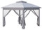 Outsunny Carpa Plegable 3,3x3,3 m Cenador de Jardín con Altura Ajustable en 3 Niveles Doble Techo 4 Mosquiteras Extraíbles y Bolsa de Transporte Impermeable Anti-UV Gazebo para Exterior Fiestas Gris