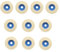 Maciun Polierpad aus Wolle, Polierpads aus Glas, stabile Polierpads, hohe Widerstandsfähigkeit, 95 mm – Polierpads aus Wolle für Winkelschleifer, 10 Stück, aus Stahl