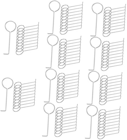 Housoutil 100pcs Shower Drain Hooks Floor Drain Grate Hook Tub Removal Tool Sink Strainer Lifting for Bathroom Floor Tools