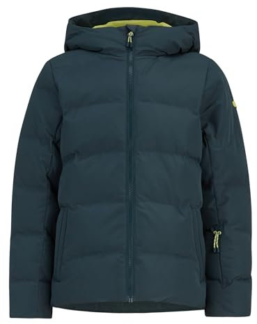 Ziener Kinder AMANI Ski-Jacke/Winterjacke | warm, atmungsaktiv, wasserdicht, dark jungle, 128