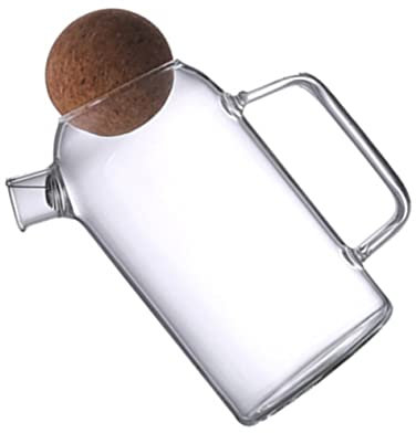 Alipis Recipiente Para Té Jarra De Agua De Vidrio Superior Fácil De Transportar y Lavar