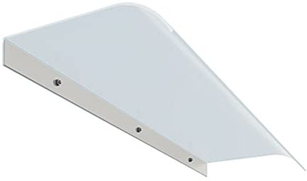 Markisen-Regentürvordach, unsichtbare Fenstervordächer aus Polycarbonat für die Außentür, UV-Schutz, Schattenunterstand für Gartenpavillon, benutzerdefinierte Größe (Farbe: mattiert, Größe: