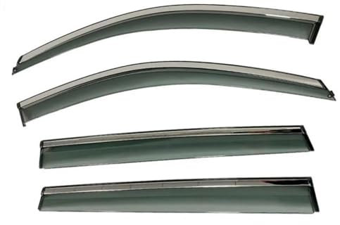 DZSQOMHGD Windabweiser Für Nissan Für Micra Für March K13 2011-2016 Schutzabdeckung Türlüftungsabweiser Markisen Sonne Regen Augenbraue Autofenster Visier Windabweiser Seitenfenster
