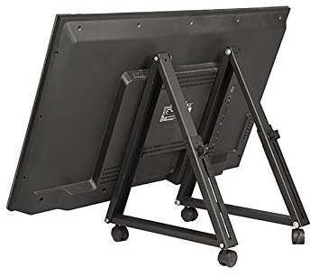 Mobile TV Cart With Wheels, For 32-65 Flat Panel TV Up To 50lbs - Rolling Stand, For Bedroom/Office/Meeting Room/Hotel - Plasma LCD Mount