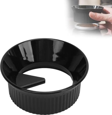 Distributore Caffè Moka, Imbuto Dosatore Antispruzzo Cerchio Dosatore Caffè, Imbuto Dosatore Moka per Moka a Valvola Singola e Doppia