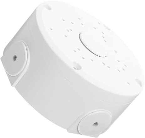 Artibetter Weatherproof Round Junction Box for Outdoor Use Electrical Box for Monitor Wiring from Rain and Easy Ceiling Mount Installation Compatible Various Security Cameras