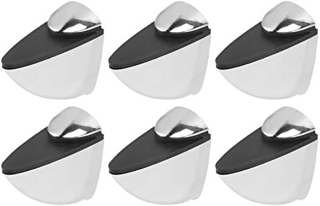 Glass Clamp 6Pcs K169 Glass Clamp Portable Fish Mouth Clamp Adjustable Glass Shelf Bracket Holder for Home Shop Office