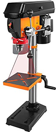 12-Speed Benchtop Drill Press Stand, for Iron, Aluminum, Wood, Plastic Plate - Table Top Drill Press Machine