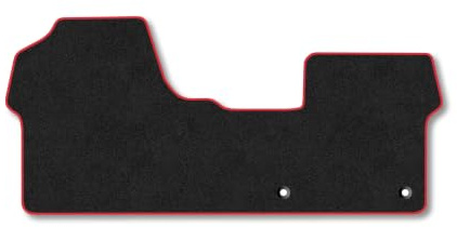 Fiat Scudo (2022+) Carpet Car Mats | Red Edge Trim Tailored Fit Floor Mats Full Coverage Protection Accessories Easy Clean Anti Slip Made in the UK