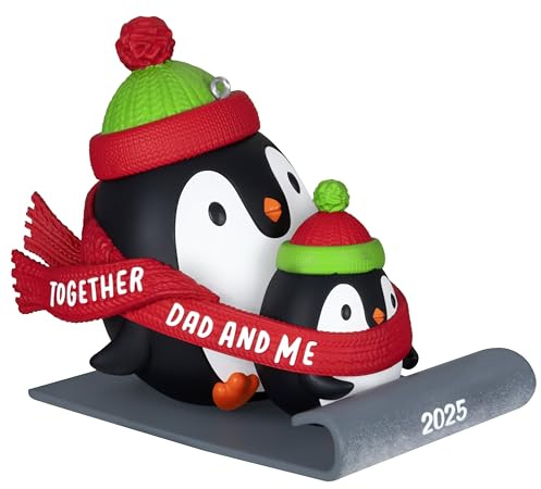 Hallmark Keepsake Christmas Ornament 2025, Dad & Me Penguins Sledding 2025, Gifts for Dads
