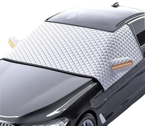 LGYDFDC Auto Frontscheibenabdeckung Winter für Mazda MX-5 2016-2023,Halbgarage für Auto Wasserdicht,Winddicht,Staubdicht,Kratzfest,UV-Schutz,Windschutzscheibe für Winter
