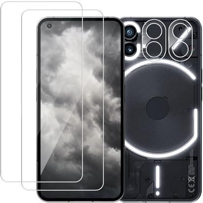 VSEER 2 Stück Schutzfolie für Panzerglas für Nothing Phone 1 5G + 2 Stück Kameraschutz, 2.5D Unzerbrechlich Nothing Phone 1 Folie, Anti-Bläschen Bläschenfrei Nothing Phone 1 5G Panzer Schutz Glas