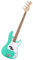 Squier by Fender Debut Collection Precision Bass, Tastiera in Laurel, Battipenna Bianco, Seafoam Green