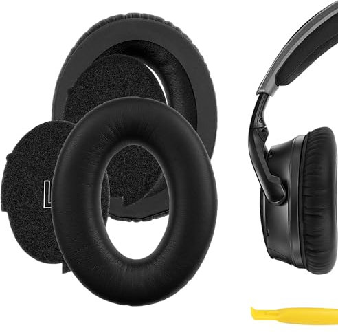 Geekria QuickFit - Cuscinetti auricolari di ricambio compatibili con cuffie Bose A30 Aviation, colore nero
