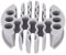 Plyisty Organizador de Cable de Red, Configuración Simple de La Disposición Decente La Estructura de Corte -in -ganagement Tool para Cables CAT5 CAT5E CAT6 (Alambre de Gato)
