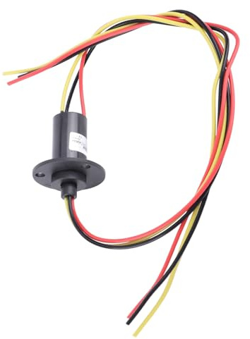 RASTKY 15A Mini Slip Ring 250RPM 3 Wires Anti- Wind Generator Slip Ring for Wind Power Generator, Low Temperature for Various Working Environments
